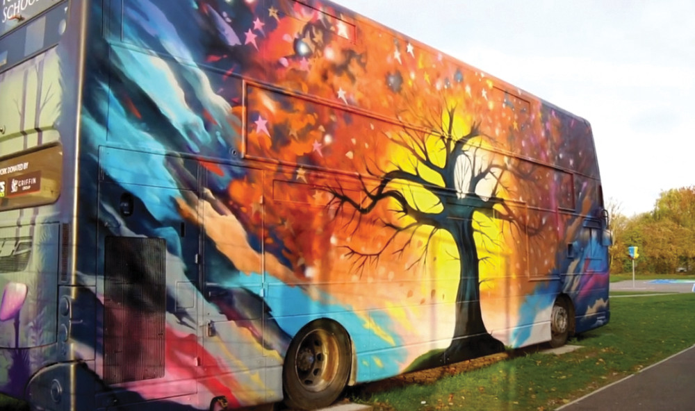 A new look for the bus hub!