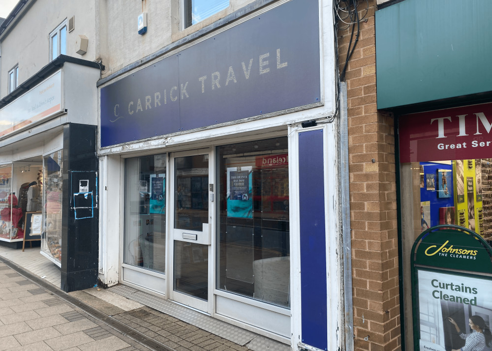 Carrick Travel has closed its Kenilworth branch (image by Nub News)