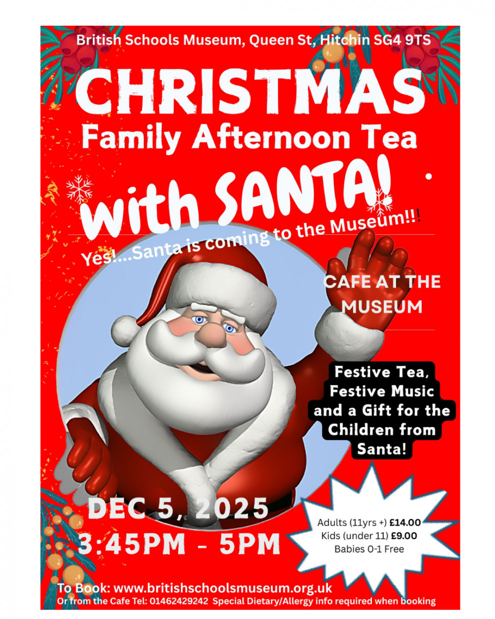 Christmas Family Afternoon Tea with Santa