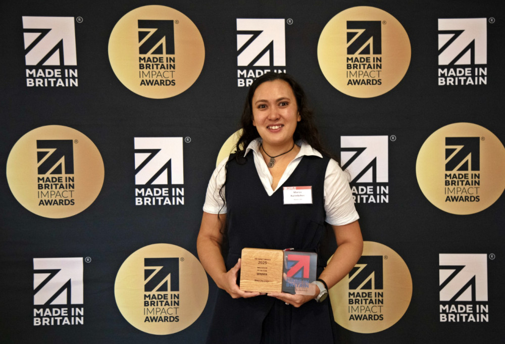 Warwick-based manufacturer, Raeon, was awarded the accolade at the 2025 Made in Britain Impact Awards (image supplied) 