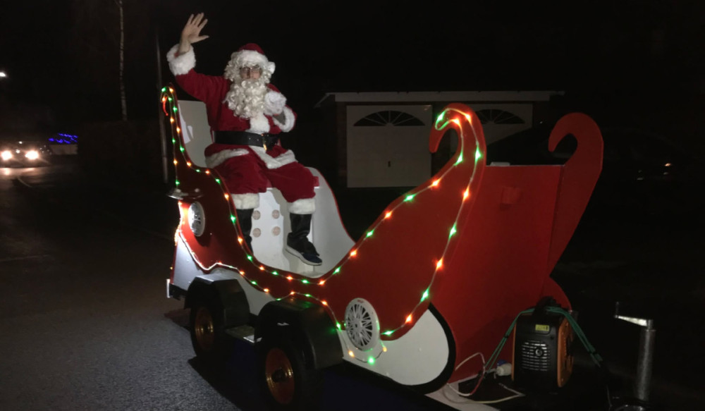 Find out when Father Christmas will visit your street (Credit: Congleton Santa)