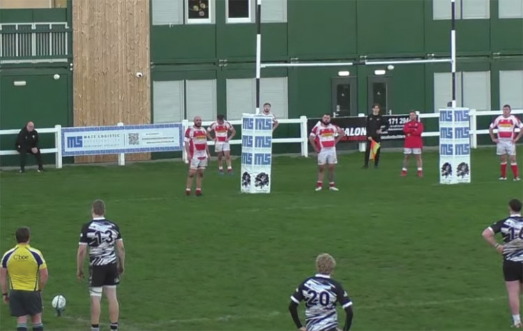 Vital moment. Jake Barrand pauses before slotting the winning penalty.