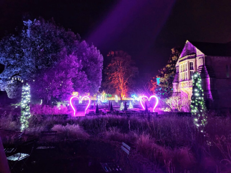 The Bishop’s Palace and Gardens in Wells will host "Sparkle" Garden Illuminations from November 29, 2025, to January 4, 2026.