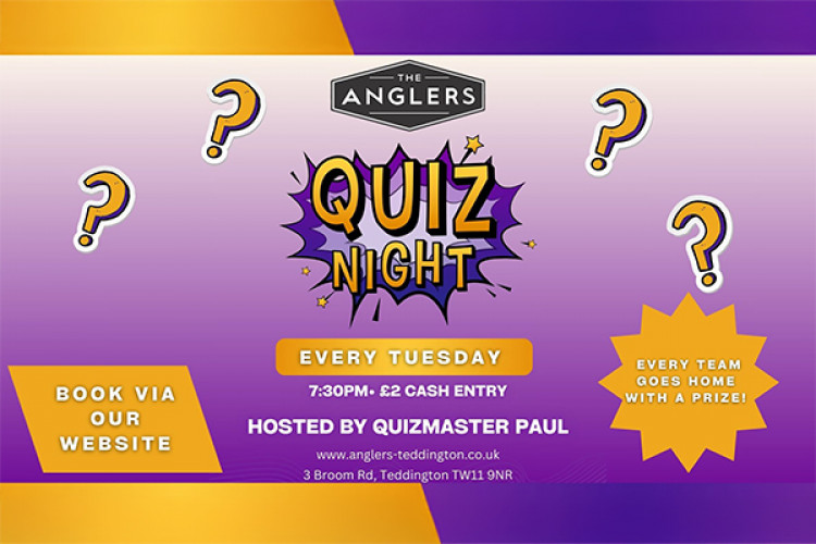 Join our team at the Anglers pub quiz