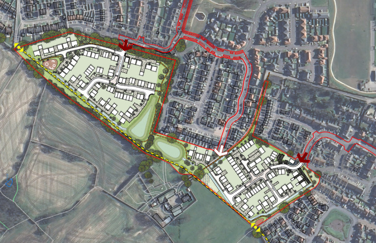 Hallam Land has submitted outline planning for up to 130 homes on land at Manor Farm, Alsager. (Image: Hallam Land/Henry Boot)