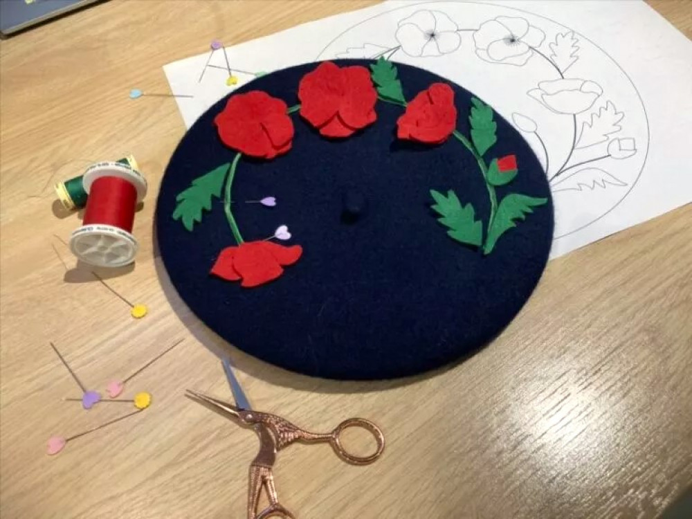 Beret crafternoon at The Poppy Factory on 2 December 