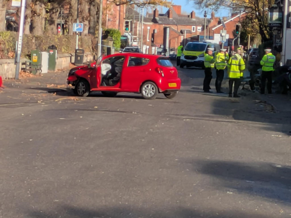 Crewe Road is currently closed in both directions due to a serious accident this morning. (Photo: Nub News)