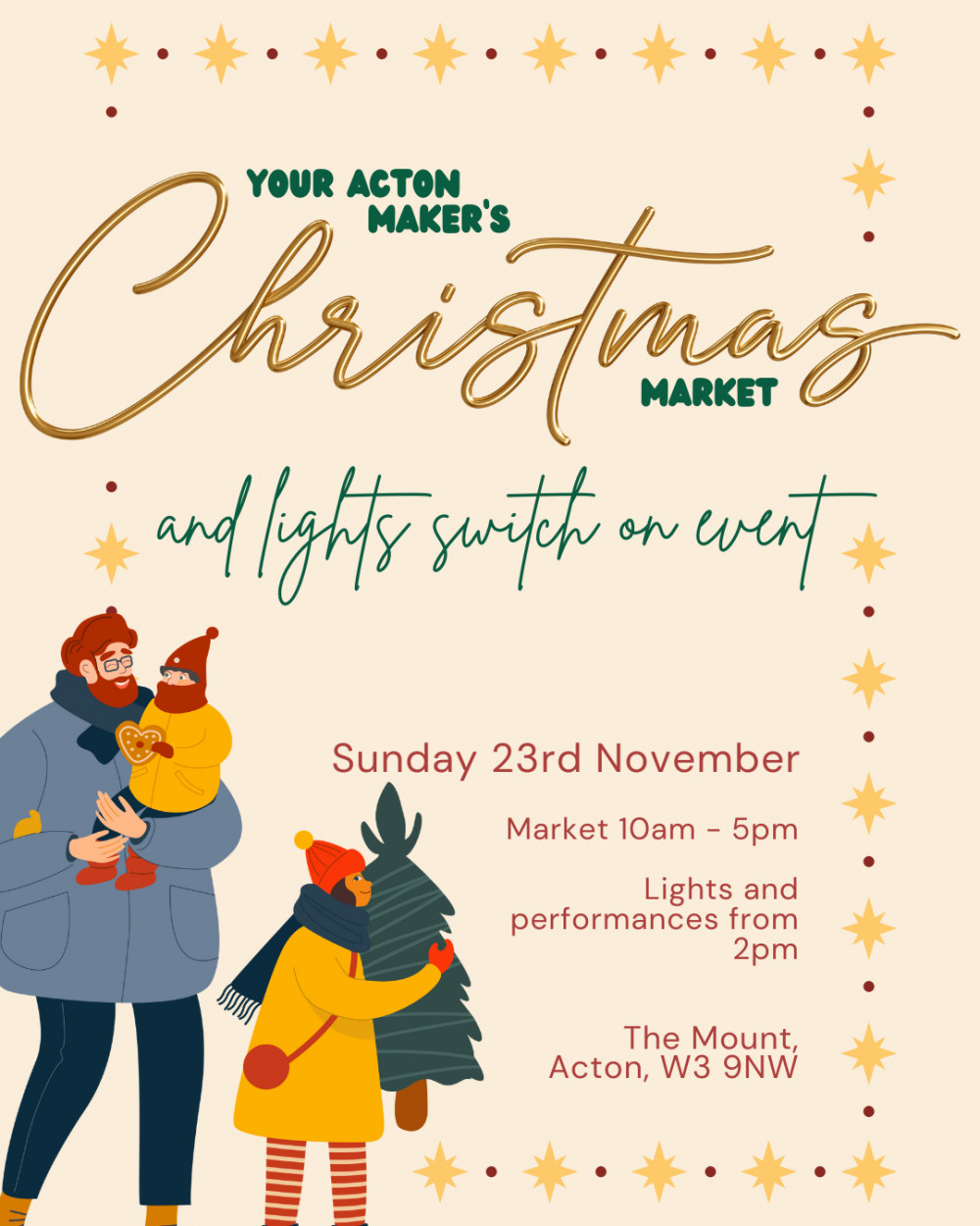 Your Acton BID Christmas Lights switch on event