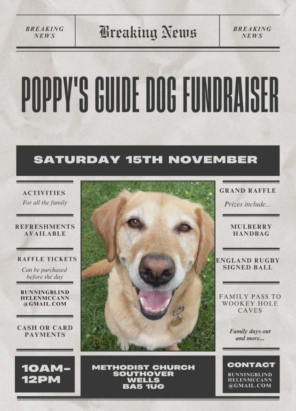 Guide dogs fund raiser