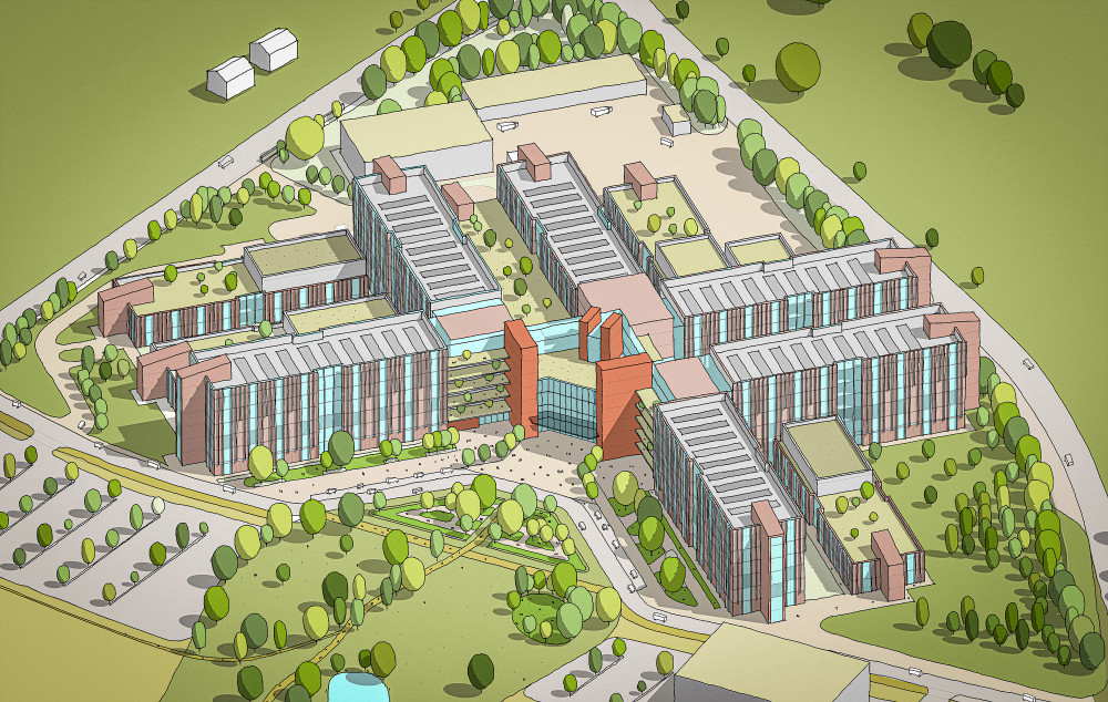 The four-week non-statutory public consultation on plans to build the new £1.5bn Leighton Hospital in Crewe has now come to an end, with a big multi-storey car park in the pipeline (Photo: MCHT).