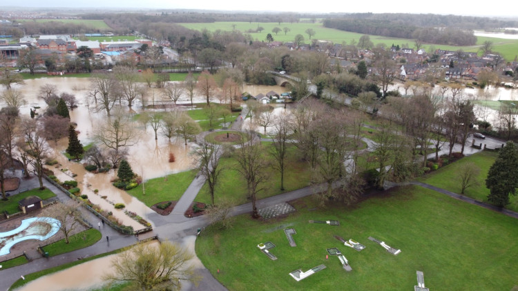 Flooding in Warwick last year (image via Warwick District Council)