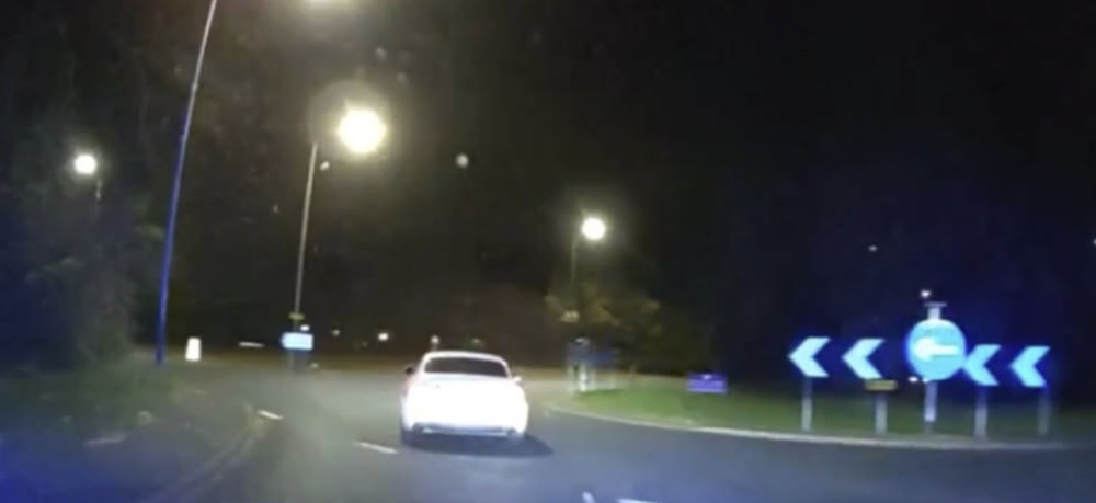 A routine document check on an Audi A5 turned into a chase near Leamington Spa (image via OPU Warwickshire)