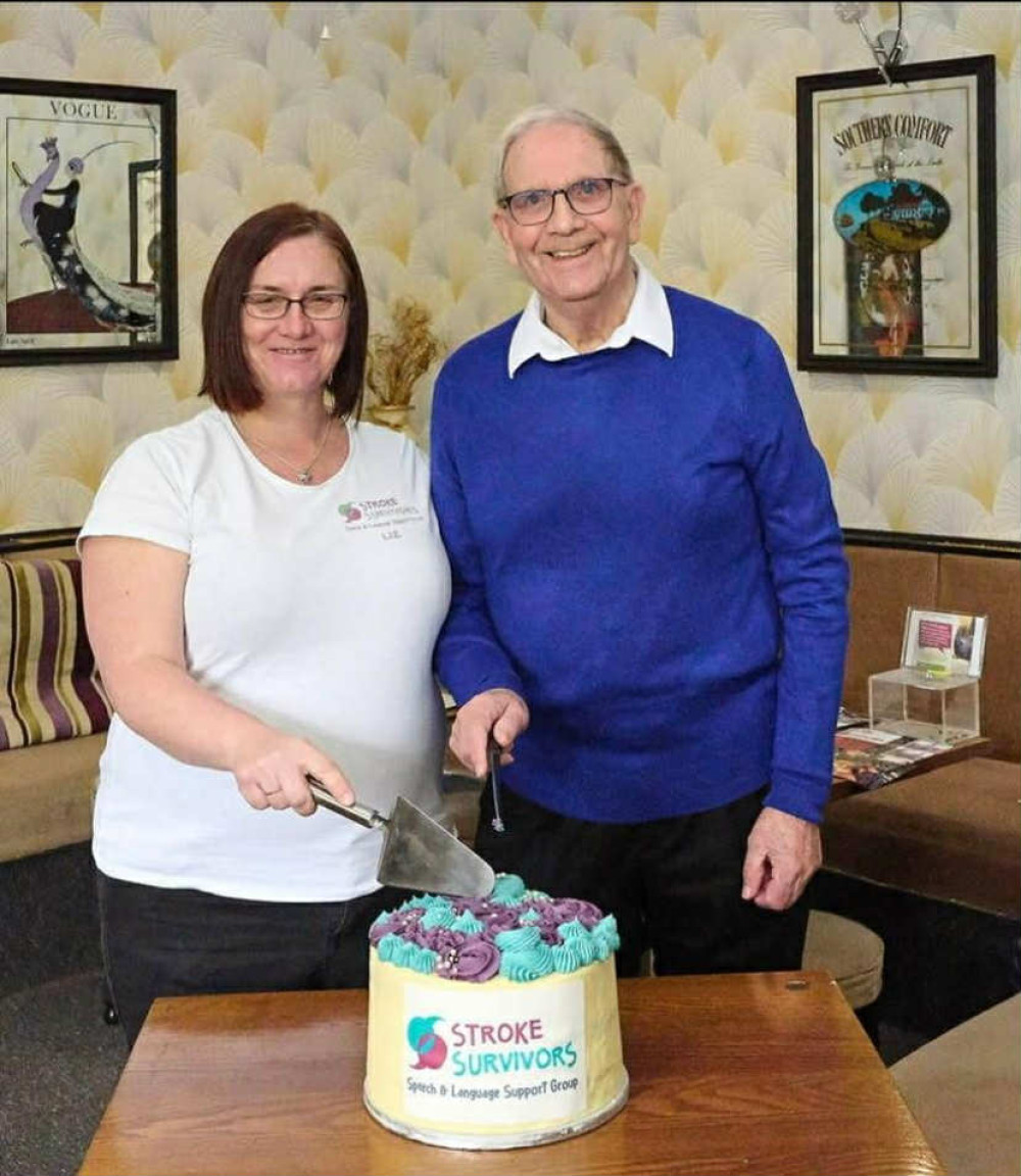 Liz Bedson, who set up the Stroke Survivors Speech and Language Support Group, with her late father, 'Pops'. (Photo: Liz Bedson) 