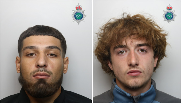 Joshua Johnson (left) and Owen Hargreaves (right) were both arrested after their homes were searched in June this year (image via Staffordshire Police)