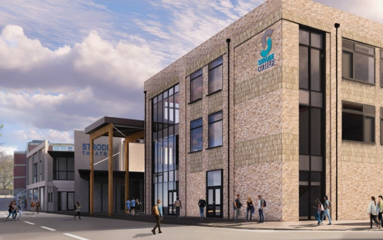 Strode College in Street plans major campus redevelopment, inviting community input on design. (Photo: Stride Treglown)