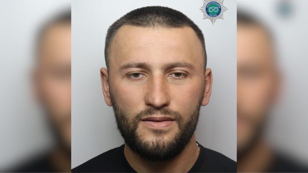Gazmen Gjermizi has been jailed for two-and-a-half-years (image via Staffordshire Police)
