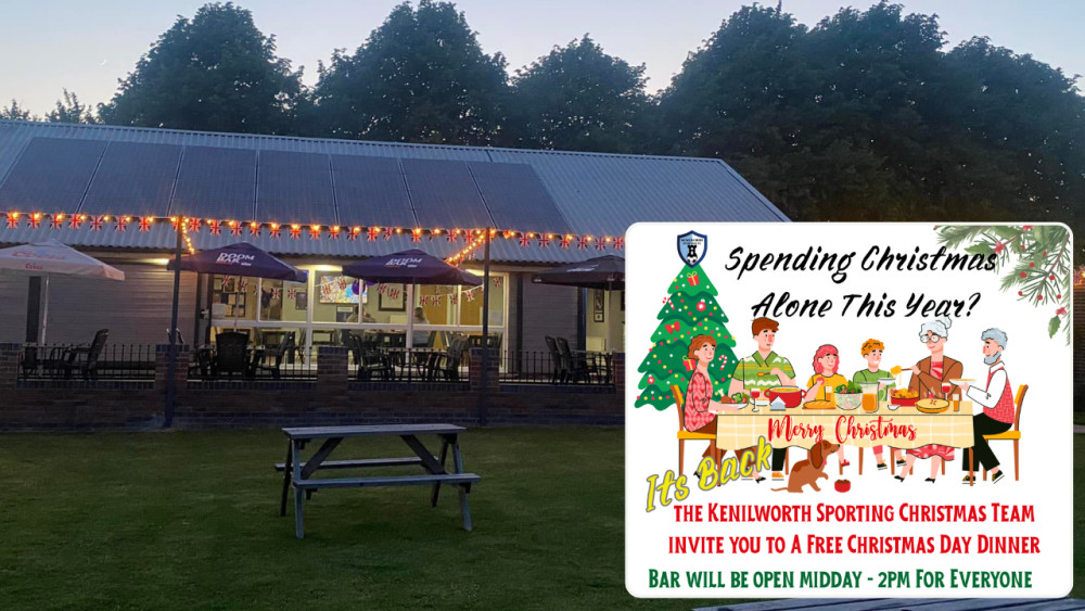 Kenilworth Sporting will serve free meals on Christmas Day for those likely to spend the day alone (images supplied)