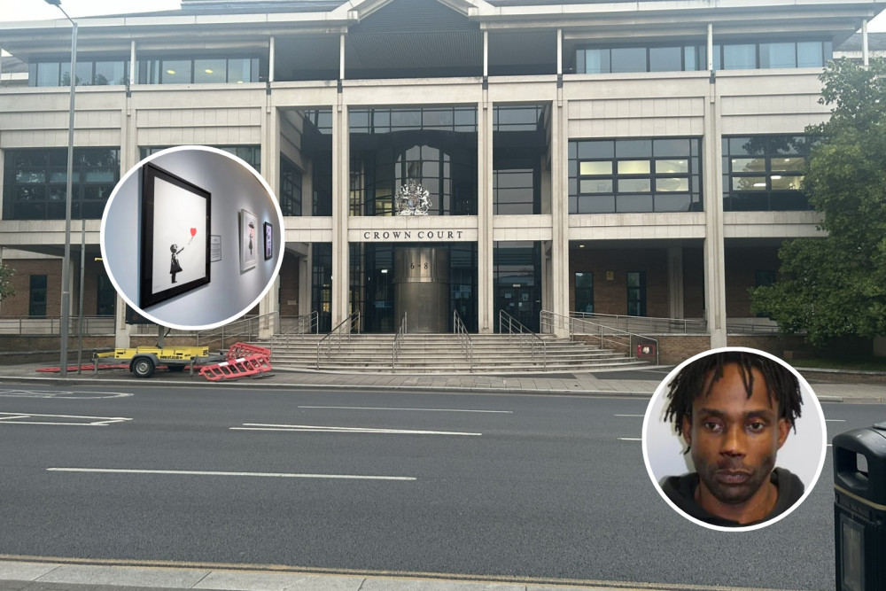 At Kingston Crown Court on Friday, 14 November, Larry Fraser was sentenced to 13 months imprisonment for stealing a Banksy painting worth £270k (Credit: Tilly O'Brien/ Met Police) 