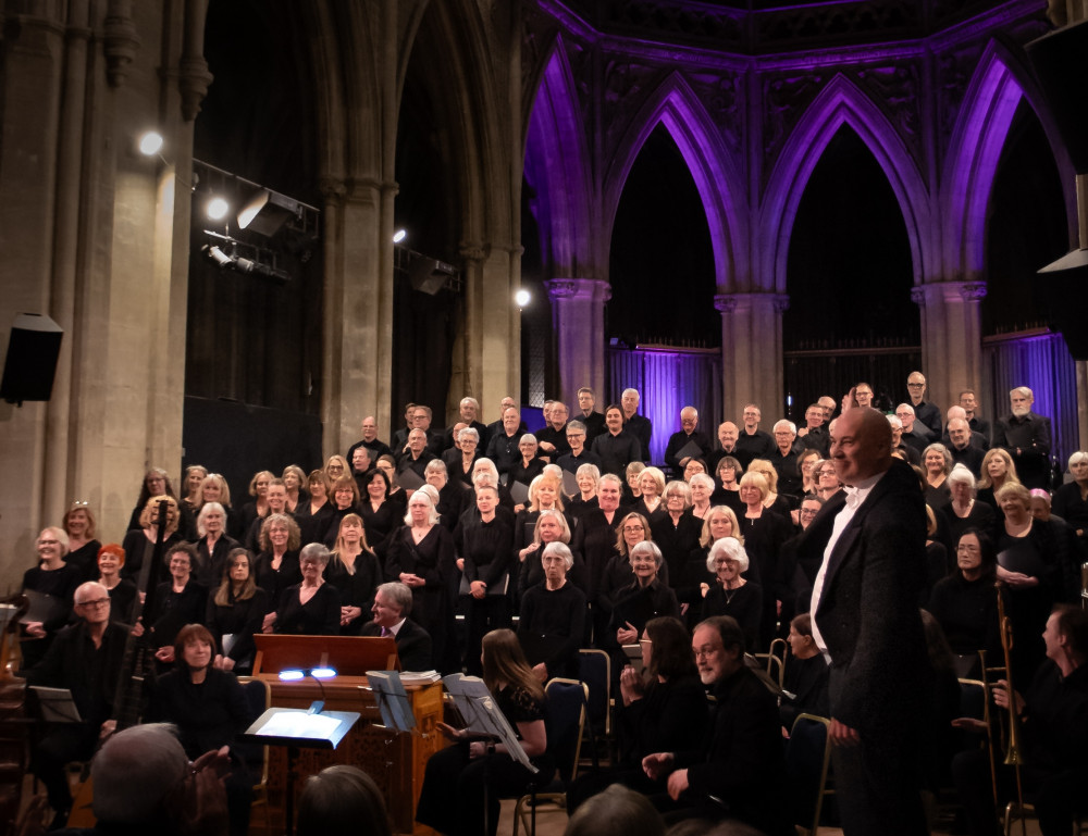 Open choir rehearsal