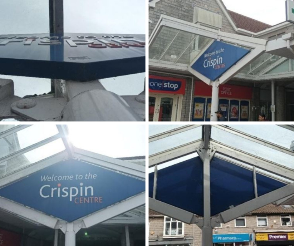Aberdare Estates Ltd seeks Somerset Council's approval to demolish Crispin Centre's entrance canopy. 