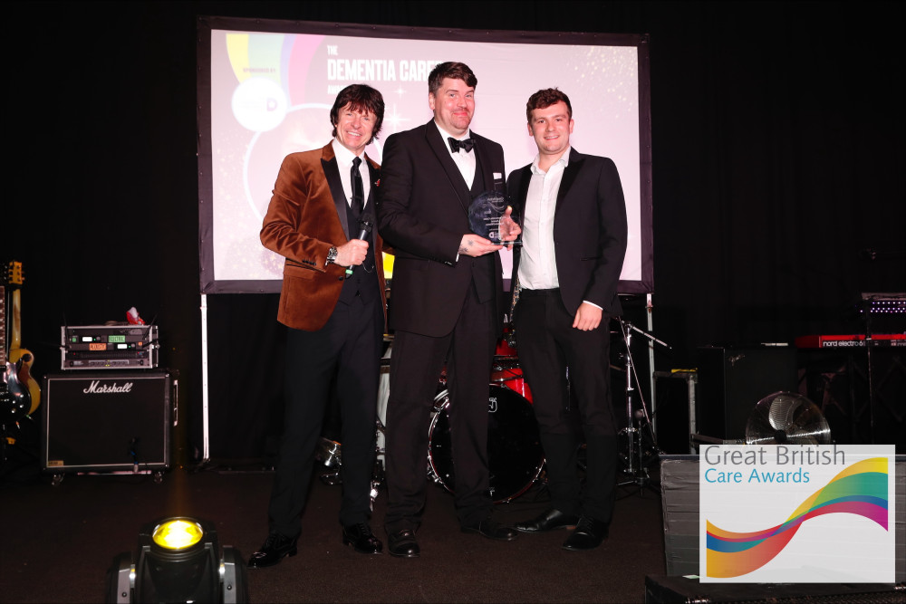 Stockport nurse Matthew Berrisford won The Dementia Carer Award at the North West regional finals of the Great British Care Awards (Image supplied)