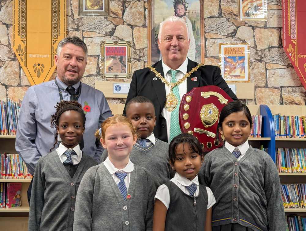 The prize was presented by Lord Mayor of Stoke-on-Trent, Cllr Steve Watkins (image via Stoke-on-Trent City Council)