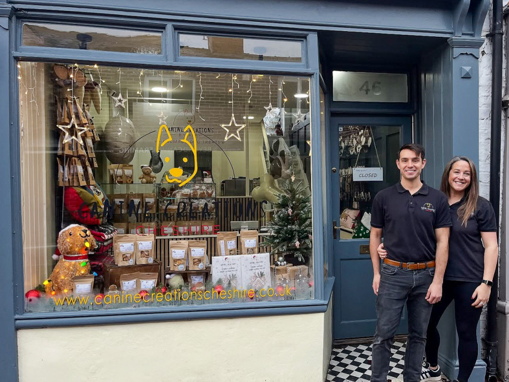 Canine Creations Cheshire’s Local Barkery, Pillory Street, is owned and run by Zoe and her partner Nick (Photo: Jonathan White).