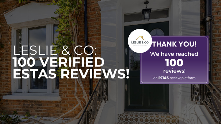 Leslie & Co is the only estate agent in Ealing to reach 100 ESTAS reviews (credit: Leslie & Co).