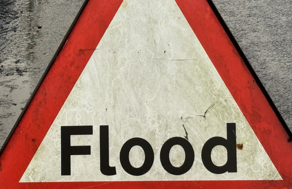 The A555 remains closed due to flooding, caused by suspected damage from Storm Claudia (Image - Nub News)