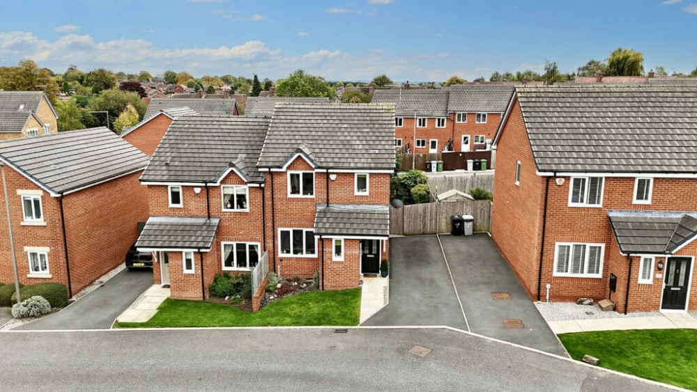 The modern three-bedroom property on Well Close, Shavington (Photo: James Du Pavey).