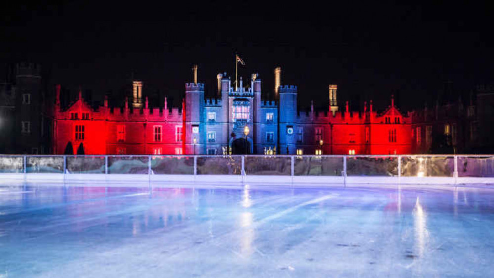 Hampton Court Palace's ice rink will return on 21 November (credit: Historic Royal Palaces)
