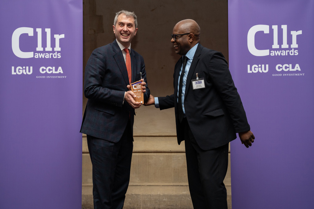 Councillor Alexander Ehmann was recognised at London’s Guildhall for his transport and air quality work (credit: Image supplied).