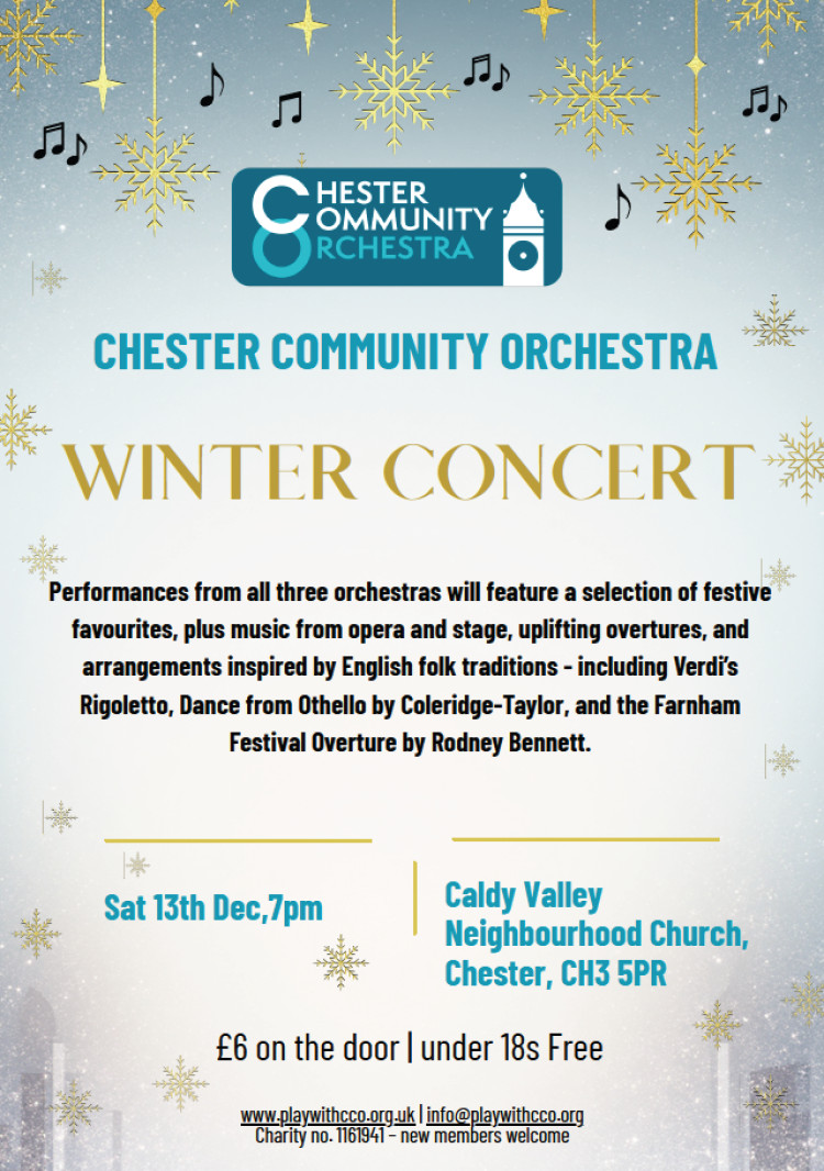 The Chester Community Orchestra is a welcoming and inclusive group of players