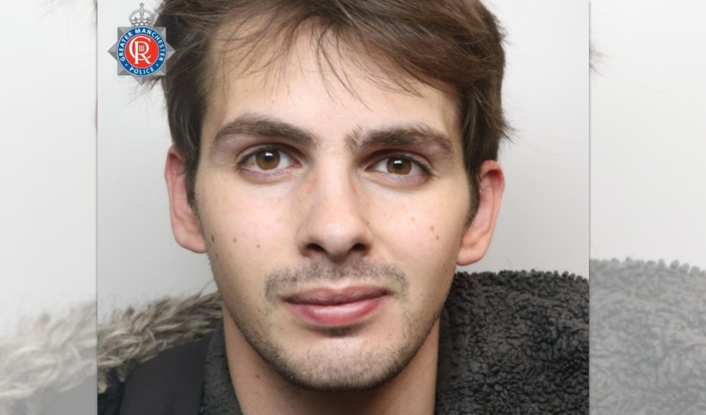 22-year-old Jamie McGrath, of Woodsmoor, committed a string of violent acts against a woman including breaking fingers and throwing tools (Image - GMP)
