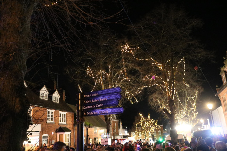 Kenilworth will have two light switch on events in 2025 (image via Warwick District Council)