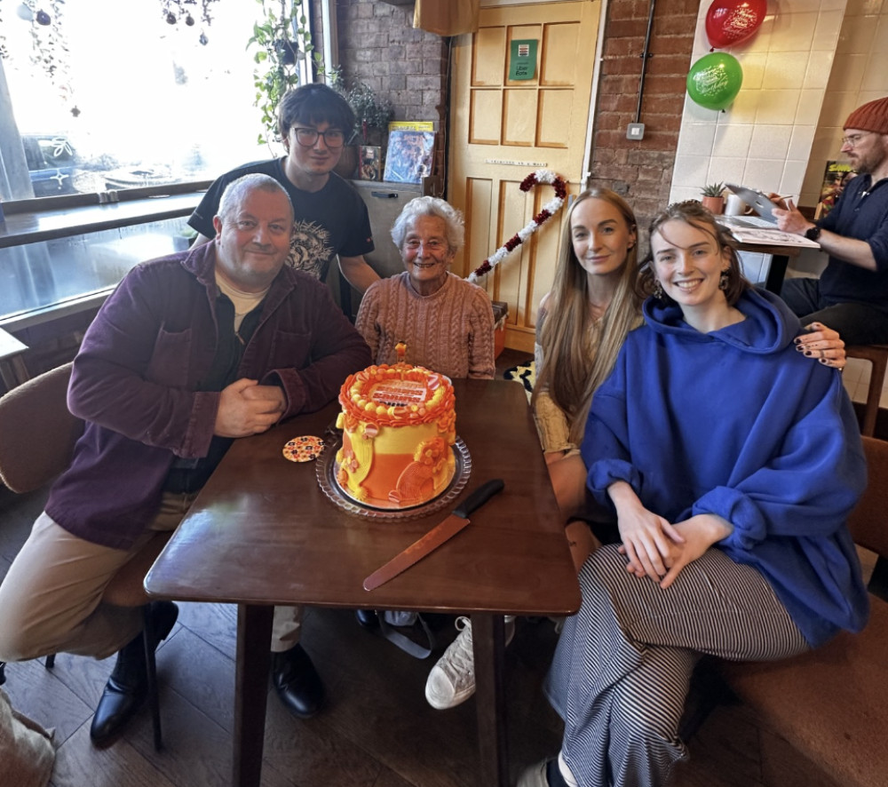 The Sabins team celebrating the Leamington store's first anniversary (image supplied) 