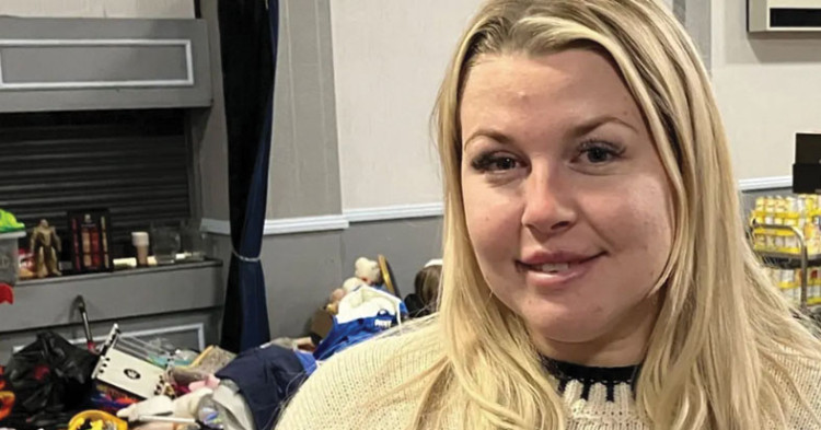 Katie Symmons at the Tilbury Community centre, which became a focal point of local support operations. 