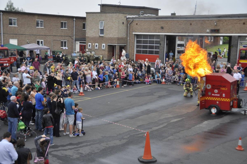 The open days include displays of fire fighting. 
