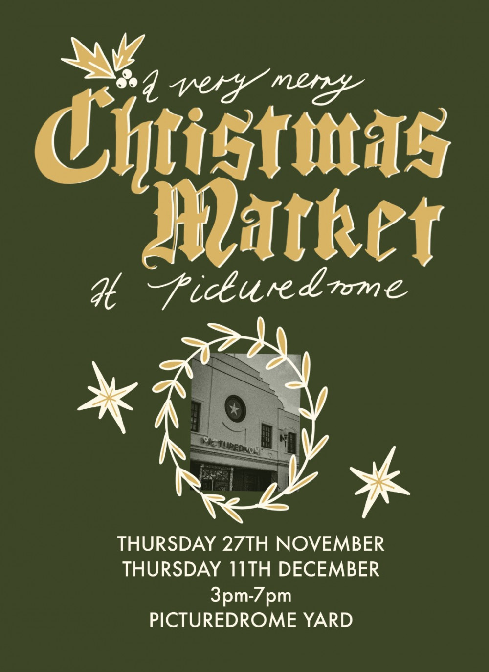 Christmas market at Picturedrome 