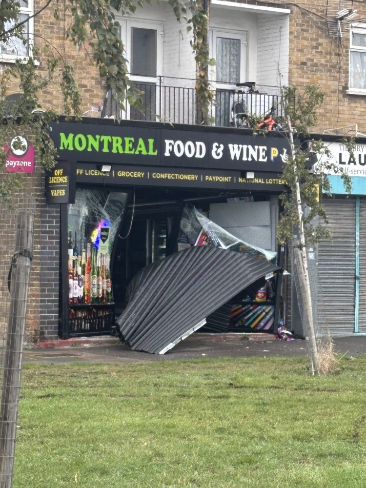 The ram raid in Tilbury in September