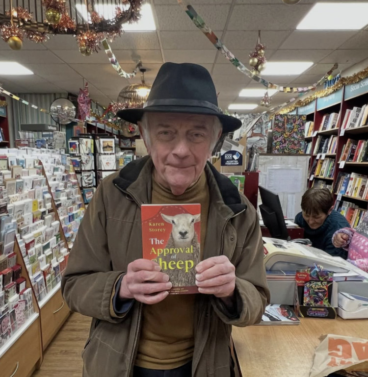 Douglas with his new book 