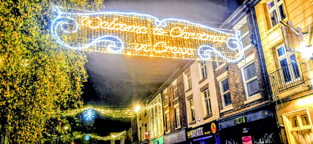 The 2025 Crewe Christmas Lights Switch-on will run from 2pm to 7pm on Saturday 29 November (Photo: Ryan Parker).
