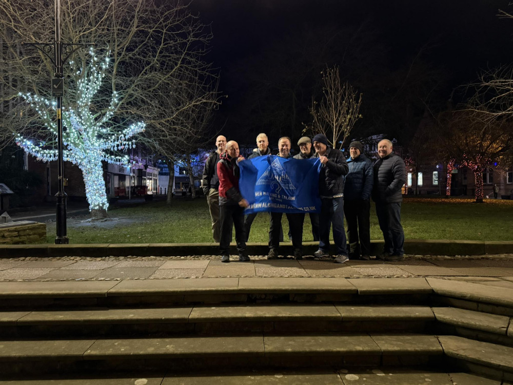 Launched in December 2024, the free weekly Nantwich ‘Men Walking and Talking’ group has quickly become a positive force in the community (Photo: Steve Marvell).