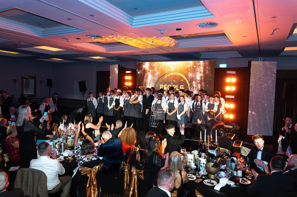 Crewe's Cheshire College – South & West’s Academy team is celebrating after receiving a highly commended Top Team Award at the Cheshire East Hospitality Association (CEHA) People Awards (Photo: Cheshire College).