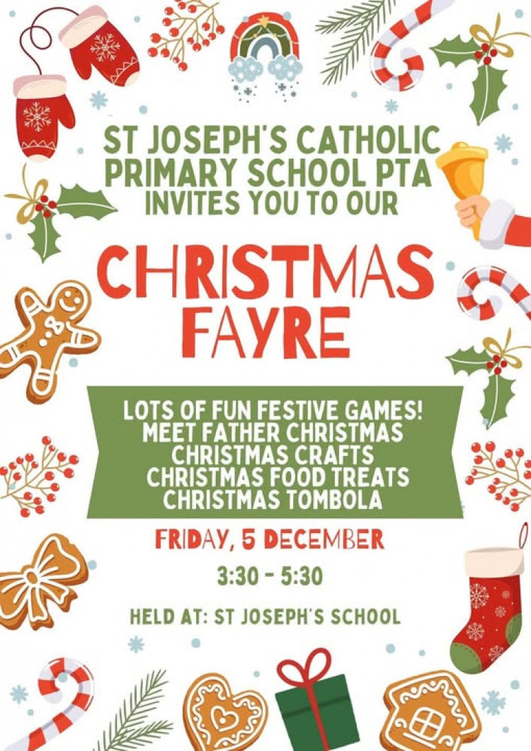 St Joseph's Catholic School Primary School PTA Christmas Fayre