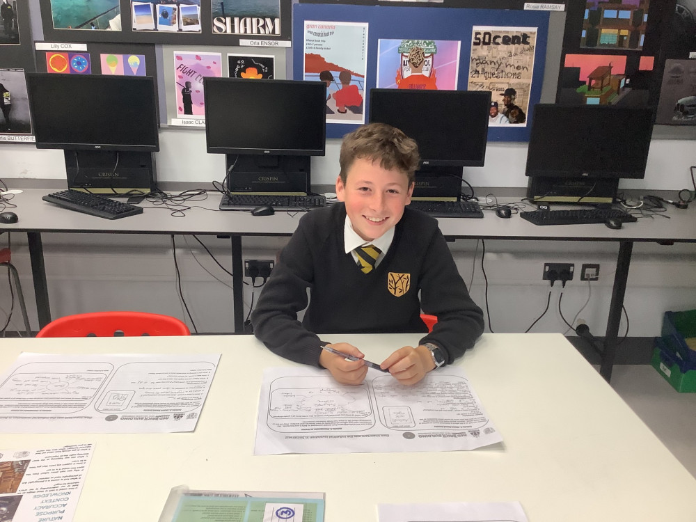 Year 8 pupils from Crispin School explored Glastonbury's industrial history at the Red Brick Building (Supplied) 