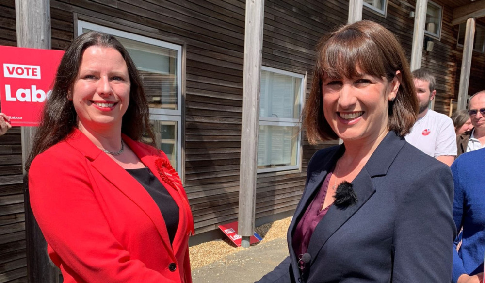 Congleton MP Sarah Russell with Chancellor Rachel Reeves (Credit: Tim Roca)