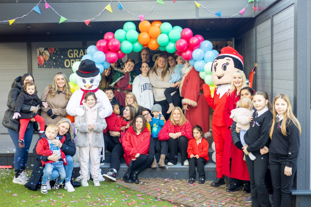 Grand opening - pupils, staff and parents attended the ribbon cutting ceremony at Lee Chapel. Words and pictures by  Ben Shahrabi 