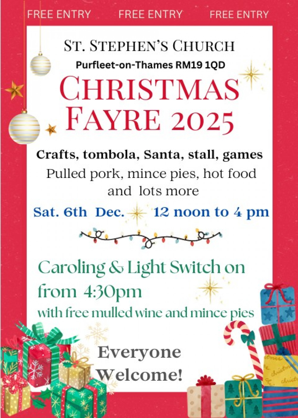 Christmas Fayre at St Stephen’s