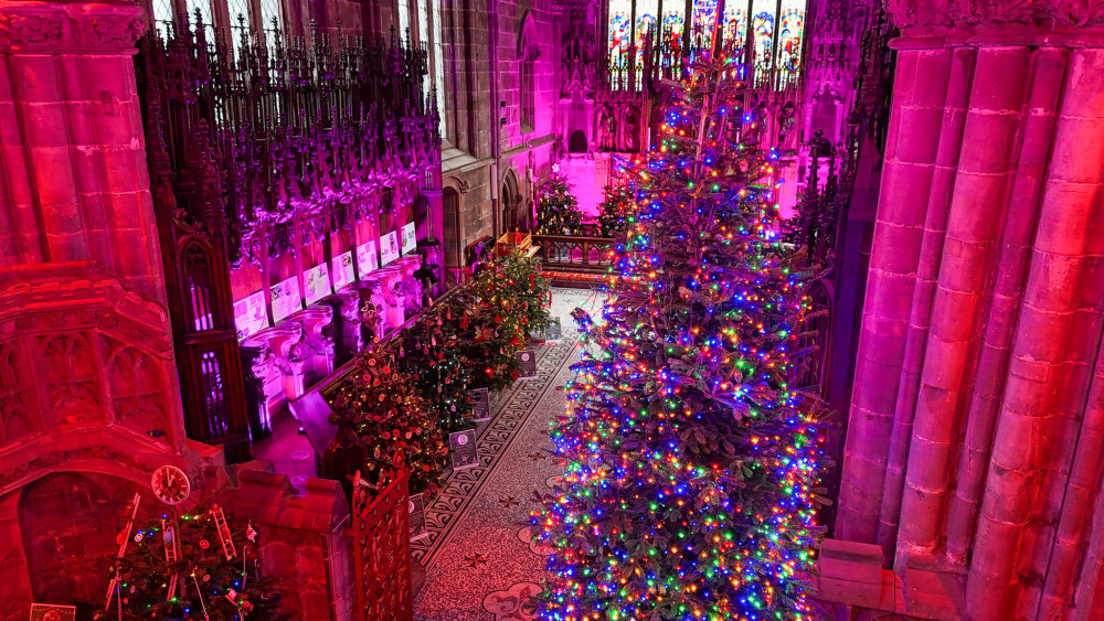 Nantwich sparkled with festive spirit as the thid annual Christmas Tree Festival filled St Mary’s Church with colour, light, and Christmas cheer from Friday 21 to Sunday 23 November (Photo: Jonathan White).